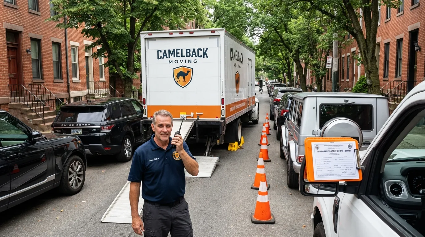 City street loading permit setup in Charlotte Hall, MD